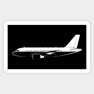 A318 Silhouette Sticker